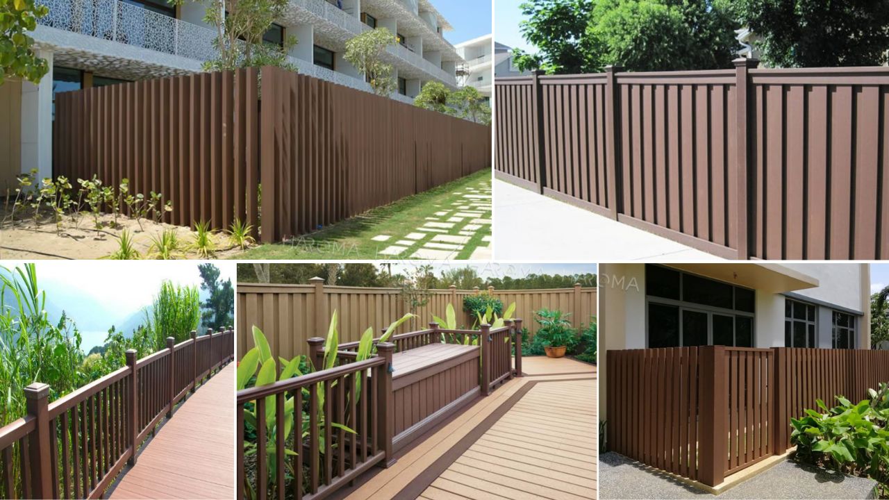 Thanh lam gỗ nhựa ngoài trời làm hàng rào sang – bền – tiết kiệm chi phí tới 50%