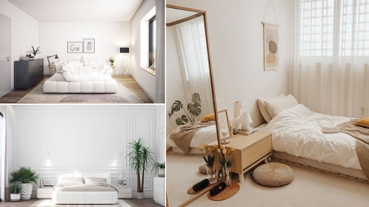 Nên chọn ốp nhựa giả đá trắng hay sơn tường trắng cho phòng ngủ?