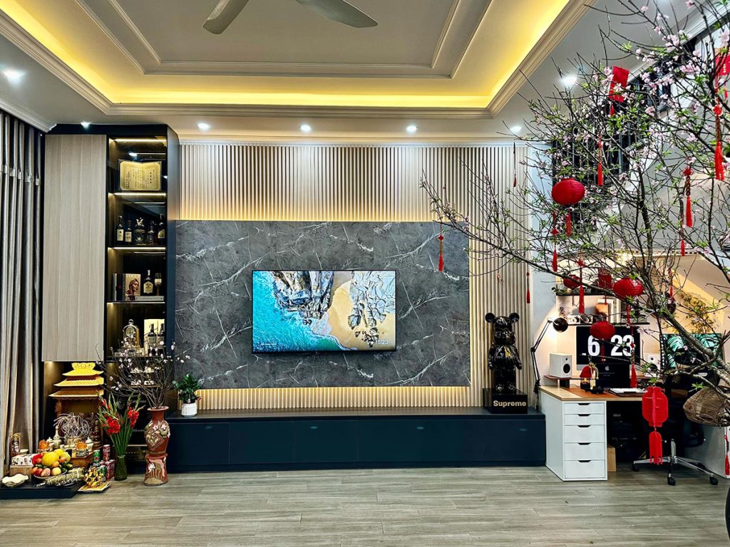 Vật liệu ốp vách tivi bền đẹp nhất hiện nay? Top các mẫu vách tivi xu hướng mới nhất 2026