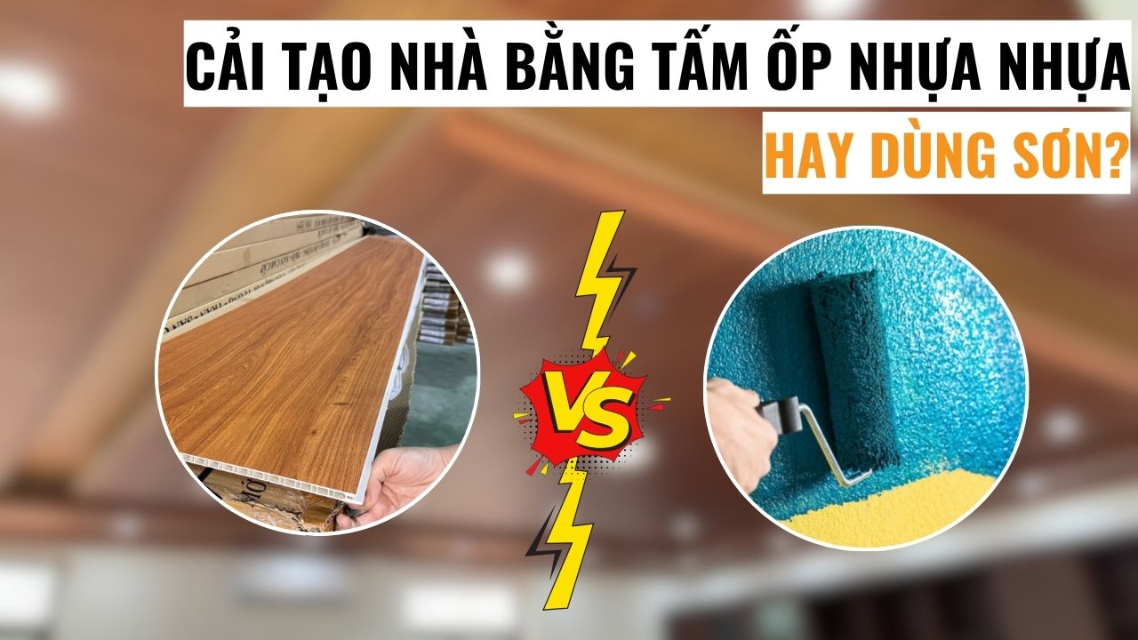 Nên ốp tường bằng nhựa hay sơn? Đâu là tư duy đầu tư đúng đắn?