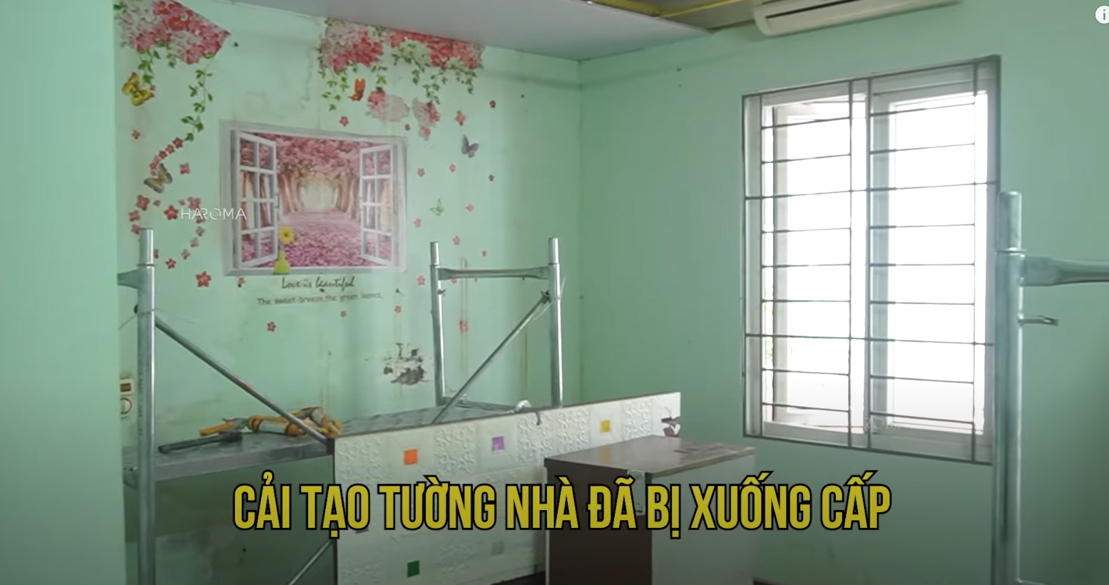 Thực hiện khảo sát đánh giá tình trạng tường trước khi thi công